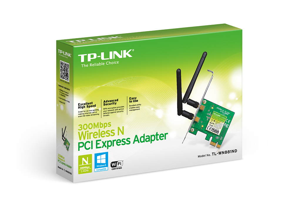TP-Link TL-WN881ND 300Mbps Wireless PCI LAN Card