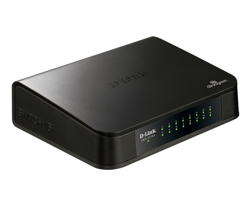D-Link DES-1016A-16-port 10/100M Unmanaged Switch