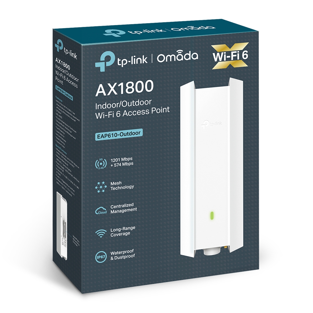 Tp-Link EAP610-Outdoor AX1800 Indoor Outdoor WiFi 6 Access Point