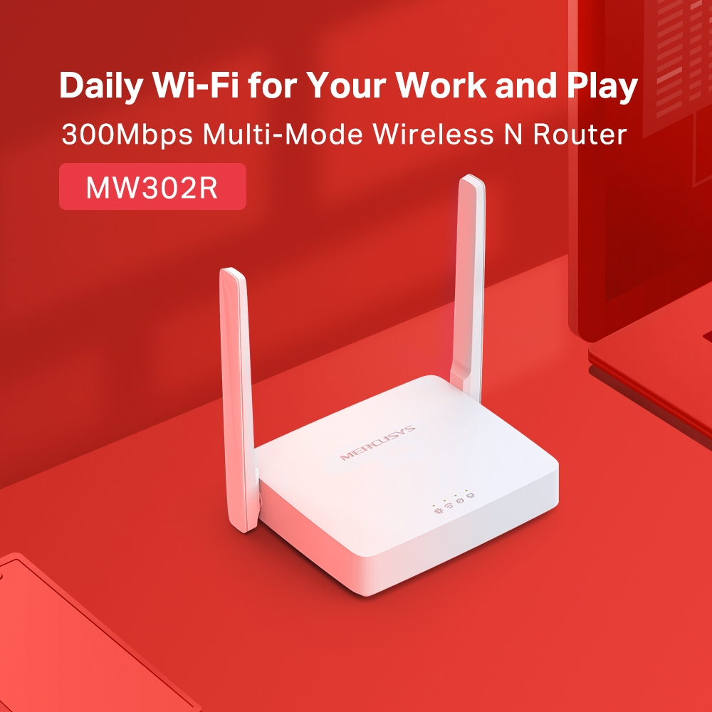 Mercusys MW302R 300mbps 2 Antenna Multi-Mode Wireless N Router