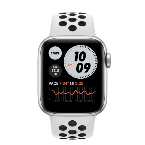 Apple Watch Nike Series 6 GPS 40mm Silver Aluminum Case with Pure Platinum Nike Sport Band (A2291)