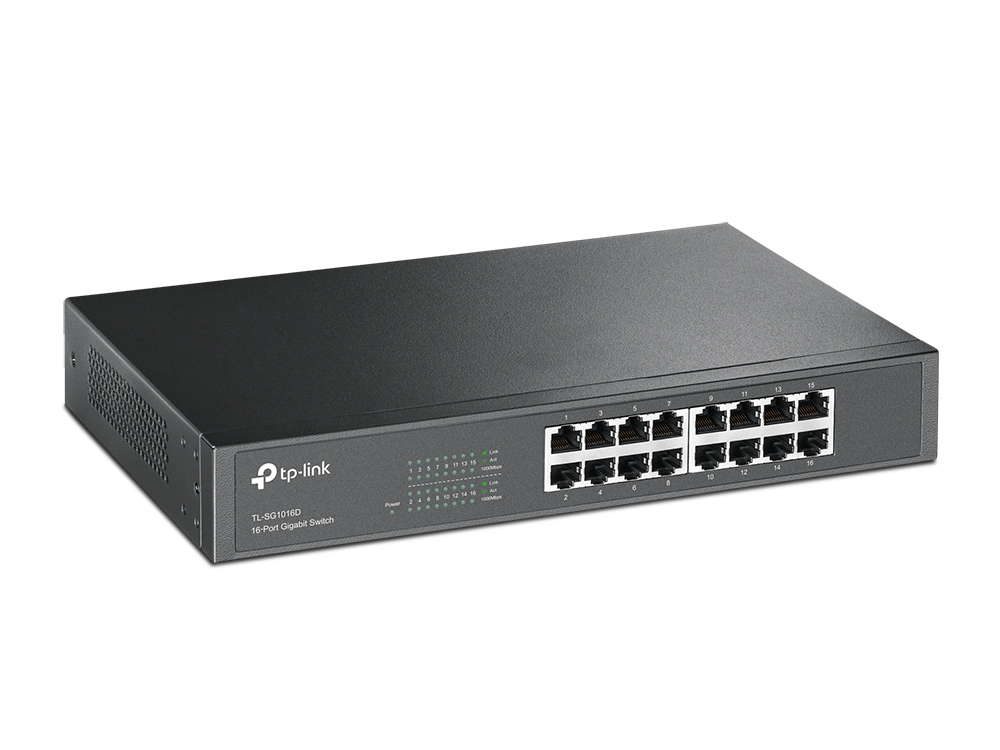 TP-Link TL-SG1016D 16-Port Gigabit Desktop/Rackmount Switch