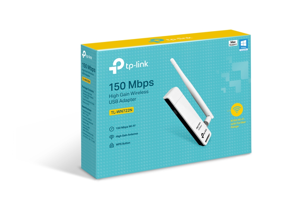 TP-Link WN722N 150Mbps High Gain Wireless USB LAN Card