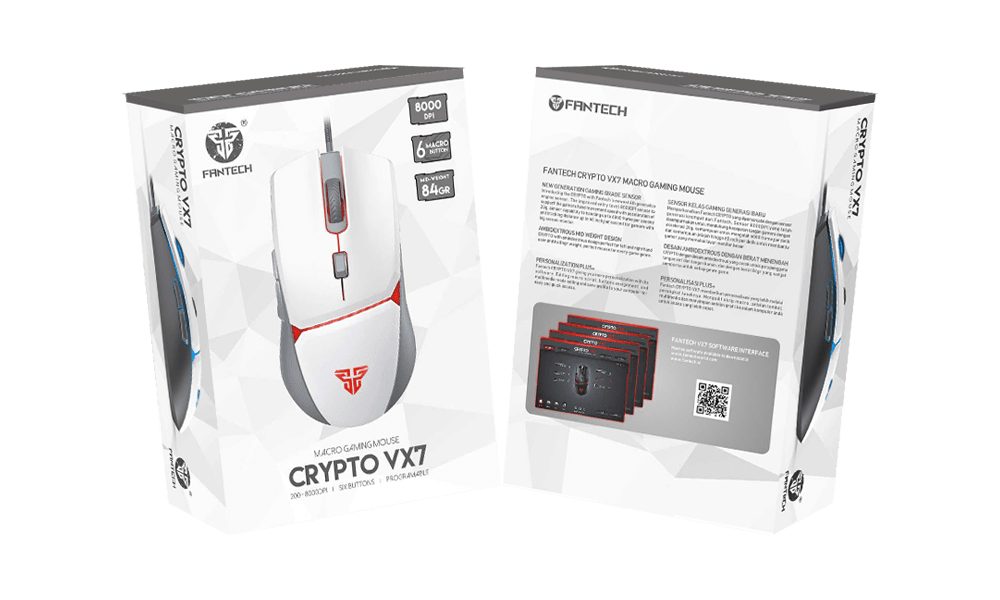 Fantech VX7 Crypto Space Edition 6 Button USB Gaming Mouse