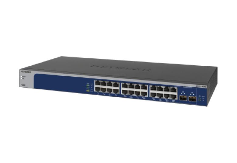 NETGEAR XS724EM 24-Port 10G/Multi-Gigabit Plus Managed Rackmount Switch With 2 Dedicated SFP+ Ports